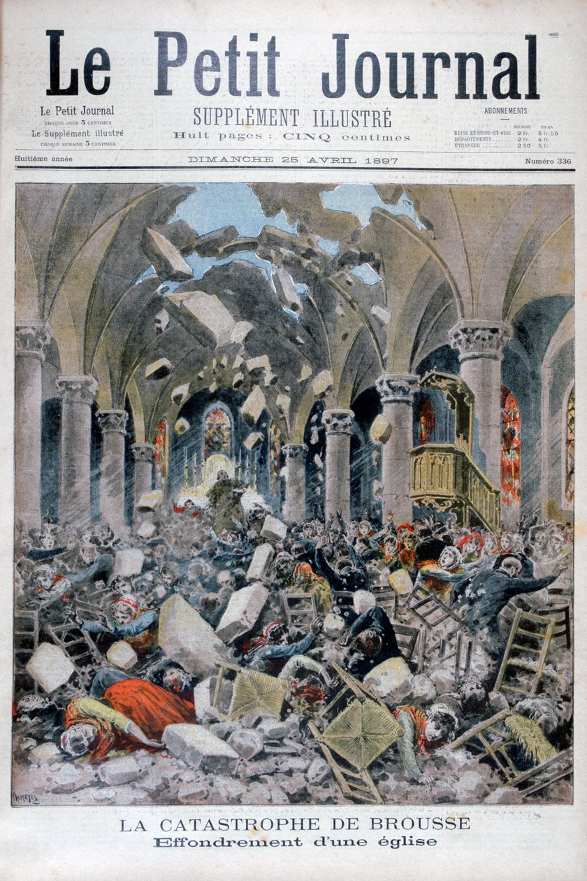 एक चर्च का पतन, ब्रूस, फ्रांस, 1897 द्वारा हेनरी मेयर