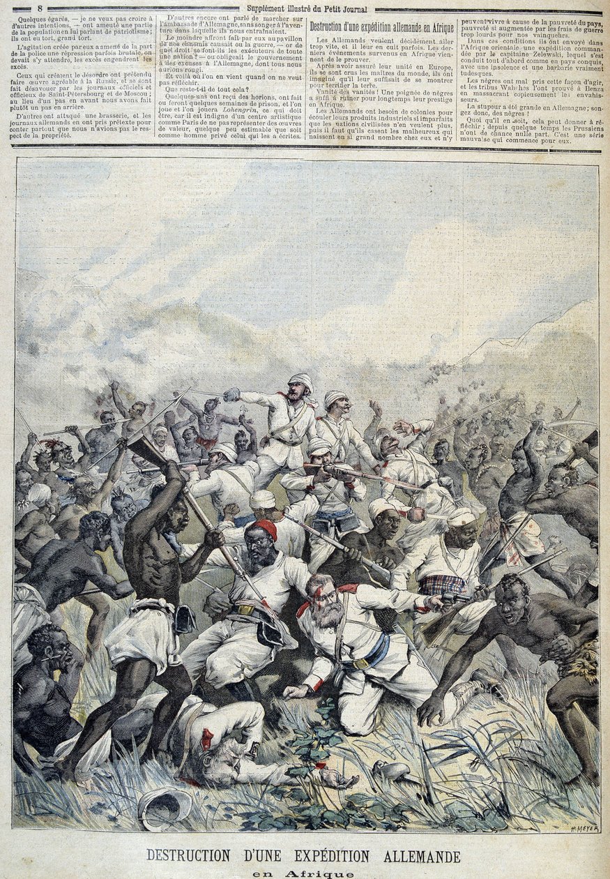 अफ्रीका के लिए एक जर्मन अभियान का विनाश - 03/10/1891 के "" ले पेटिटी जर्नल "" में द्वारा हेनरी मेयर