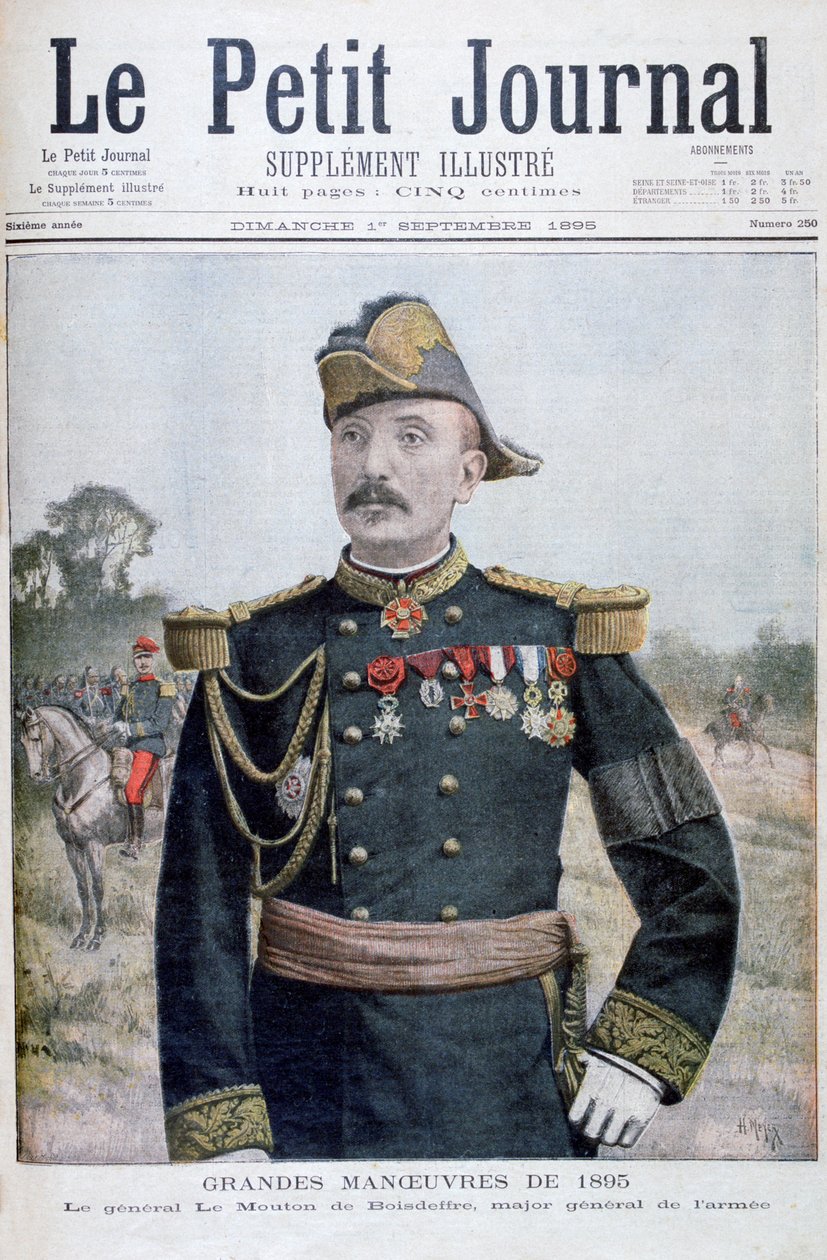 बोसडेफ़्रे के जनरल राउल द भेड़, फ्रांसीसी सैनिक, 1895 द्वारा हेनरी मेयर