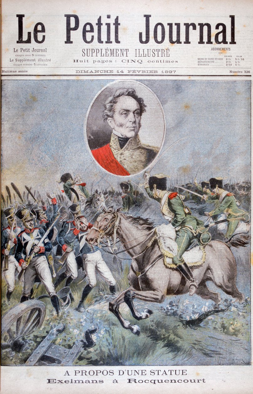 Isidore Exelmans फ्रांसीसी सैनिक, रोक्वेन्कोर्ट की लड़ाई, 1815 1897 द्वारा हेनरी मेयर