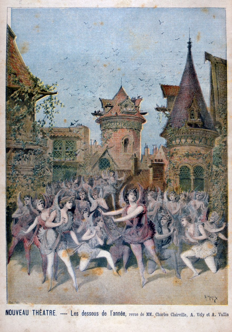 द बॉटम ऑफ द ईयर, न्यू थिएटर में समीक्षा, 1896 द्वारा हेनरी मेयर