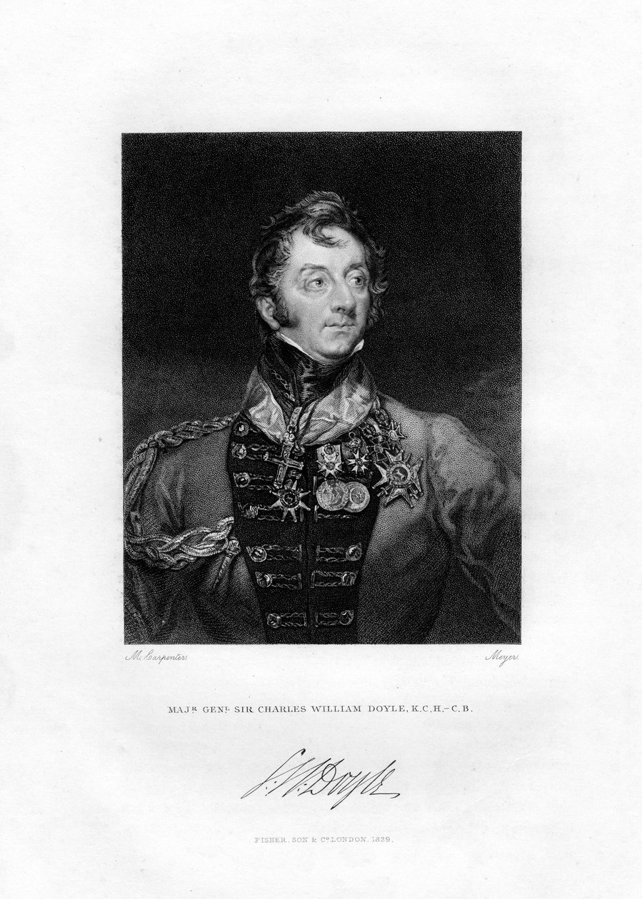 सर चार्ल्स विलियम डॉयल, ब्रिटिश जनरल, 1829 द्वारा हेनरी मेयर