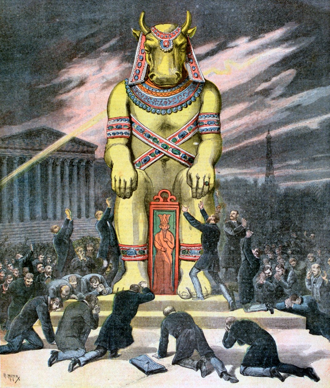 द गोल्डन बछड़ा, 1892 द्वारा हेनरी मेयर