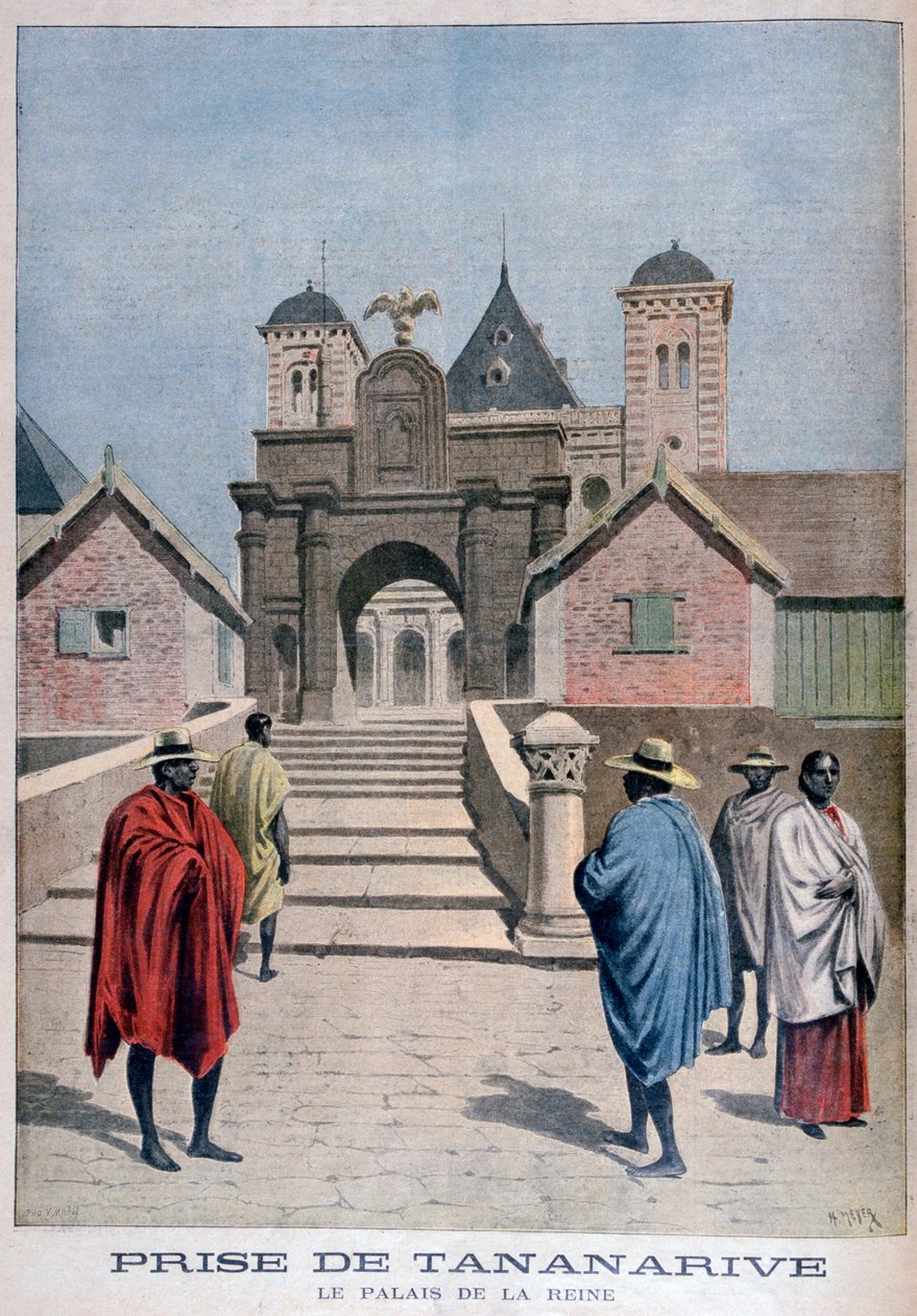 क्वींस पैलेस, ताननारिव, मेडागास्कर, 1897 द्वारा हेनरी मेयर