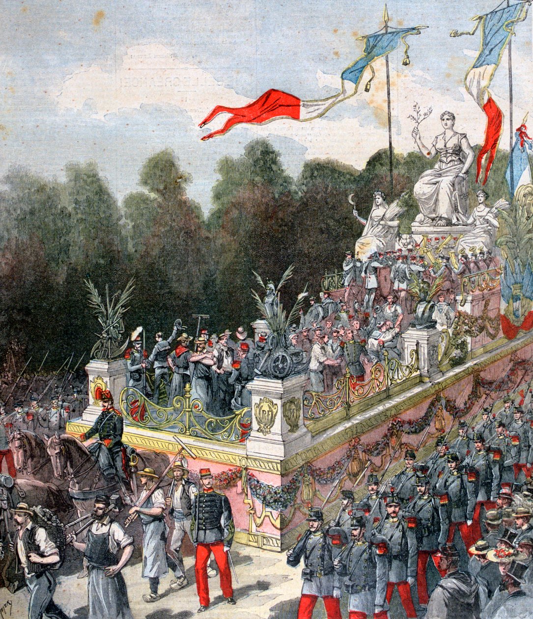 सौहार्द और शांति का नाव, राष्ट्रीय भाग्य, 22 सितंबर, फ्रांस, 1892 द्वारा हेनरी मेयर