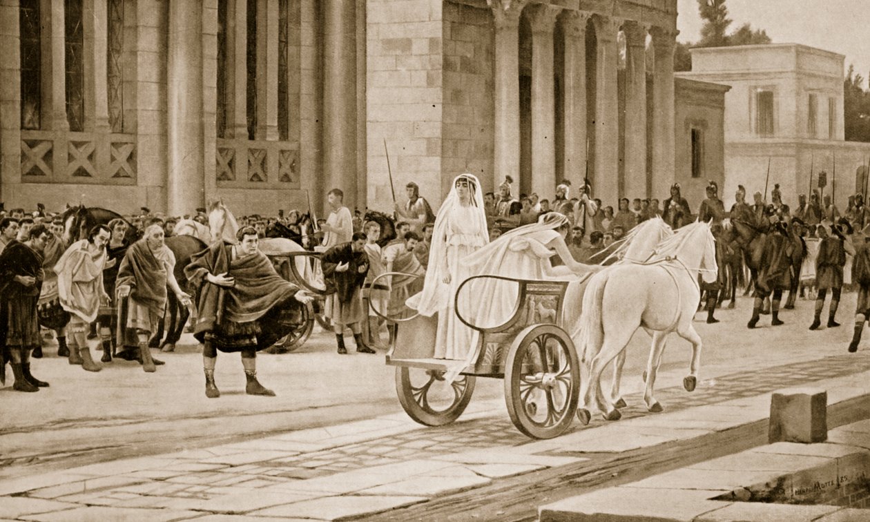 वेस्टल्स का निधन, &39;हचिन्सन हिस्ट्री ऑफ द नेशंस&39;, 1915 से दृष्टांत द्वारा हेनरी पॉल मोट्टे