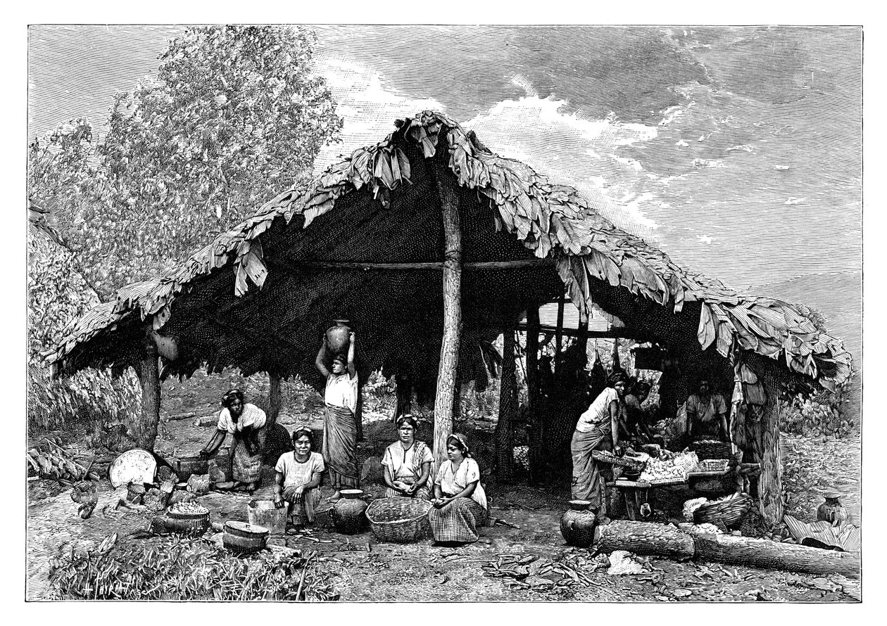 प्रशांत ढलान पर गर्म भूमि की भारतीय महिलाएं, मध्य अमेरिका, c1890 द्वारा हेनरी थिरिअत