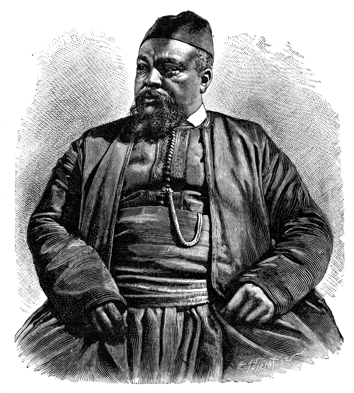 मुलई तैयब, वेज़न के शेरिफ, उत्तरी अफ्रीका, 1895। द्वारा हेनरी थिरिअत