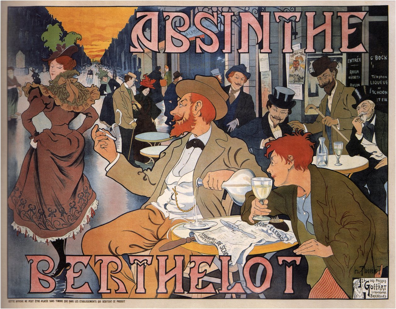 Absinthe Berthelot, 1898 द्वारा हेनरी थिरियेट