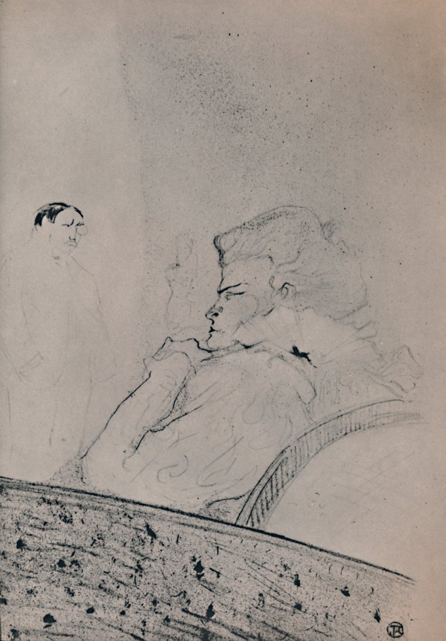 ब्रांडिंग इन हर ड्रेसिंग रूम, c.1895, 1946 द्वारा हेनरी डे टूलूस लॉटरेक