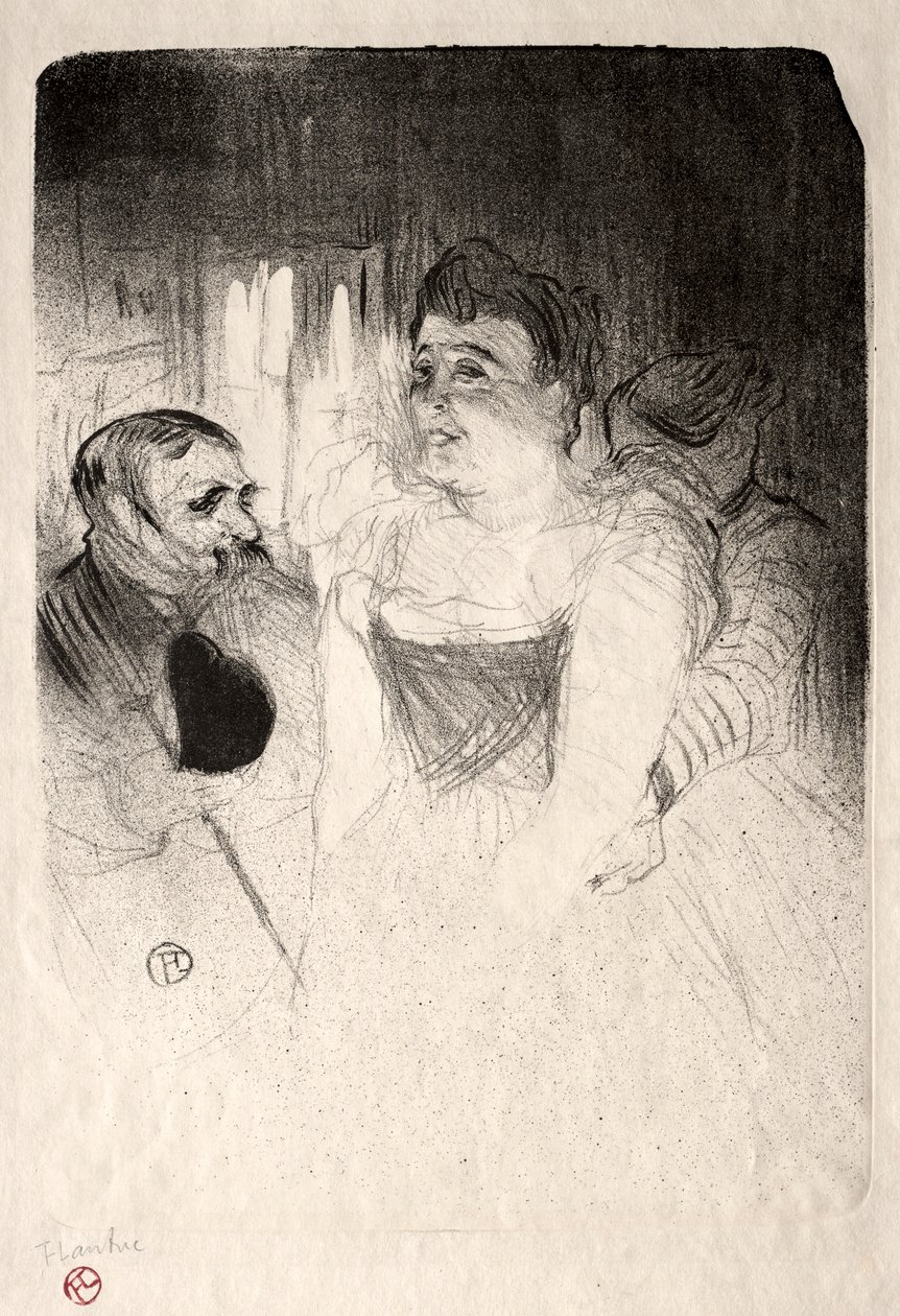 द लॉजिक इन द लोगे, 1894। द्वारा हेनरी डे टूलूस लॉटरेक