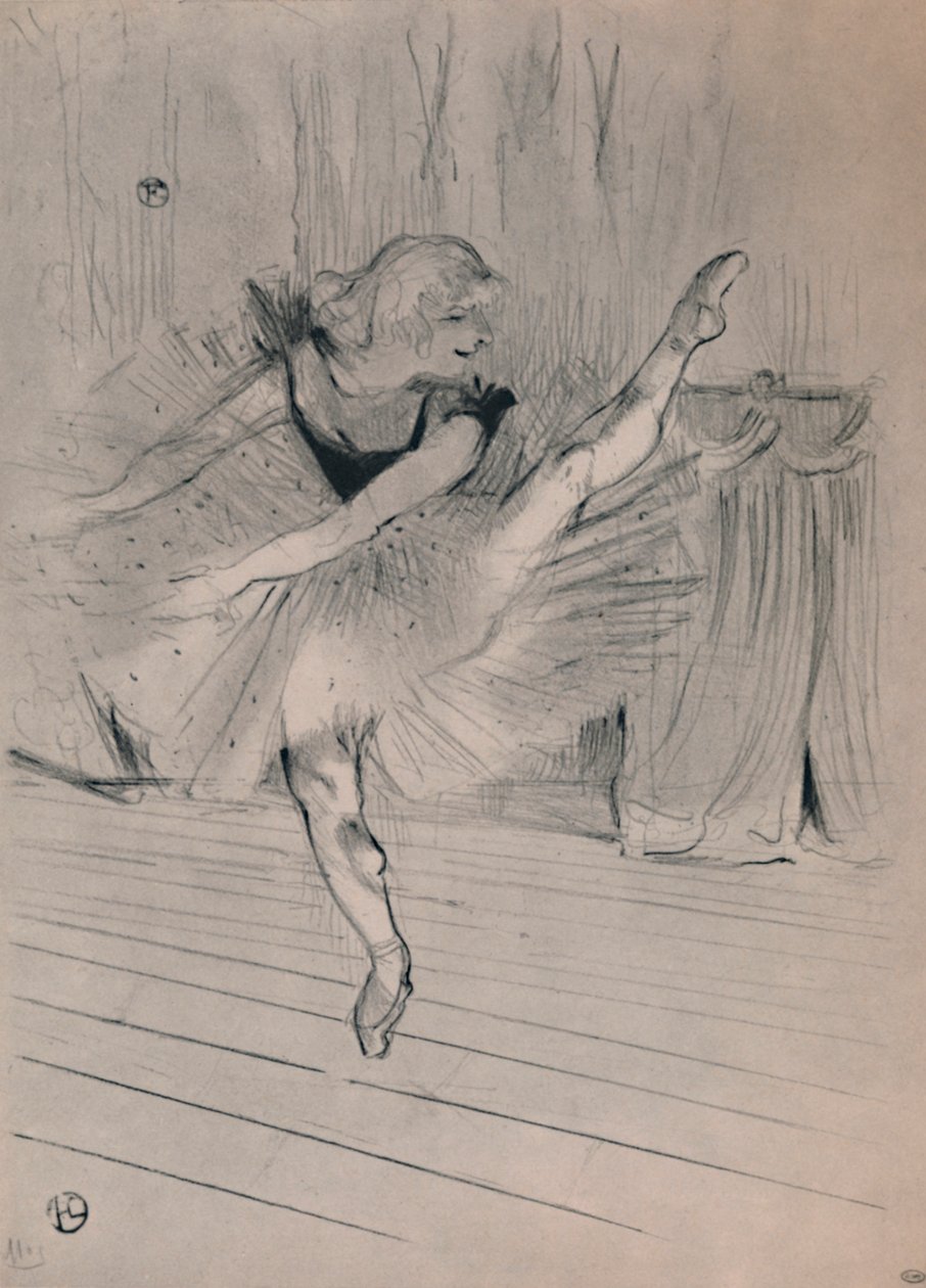 मिस इडा हीथ, इंग्लिश डांसर, c.1894, 1946। द्वारा हेनरी डे टूलूस लॉटरेक