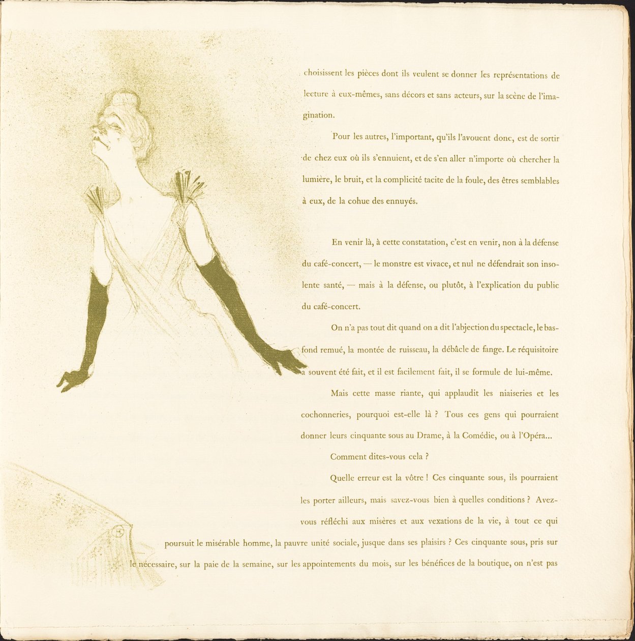 यवेटे गिल्बर्ट, 1894। द्वारा हेनरी डे टूलूस लॉटरेक