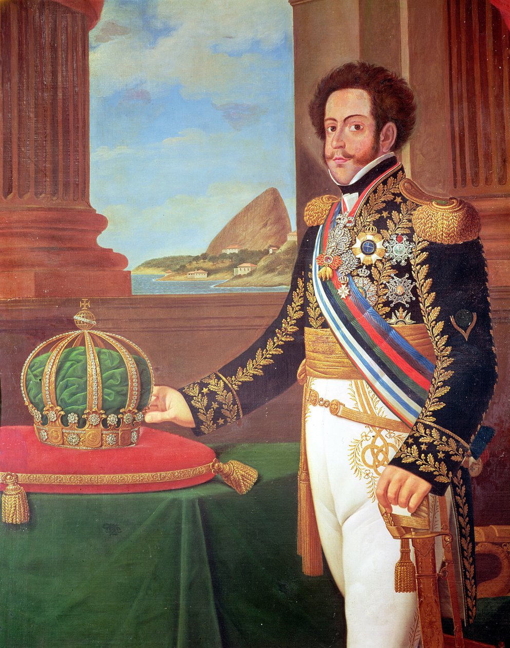 पेड्रो I (1798-1834) ब्राजील के सम्राट, 1825 द्वारा हेनरिक जोस डा सिल्वा