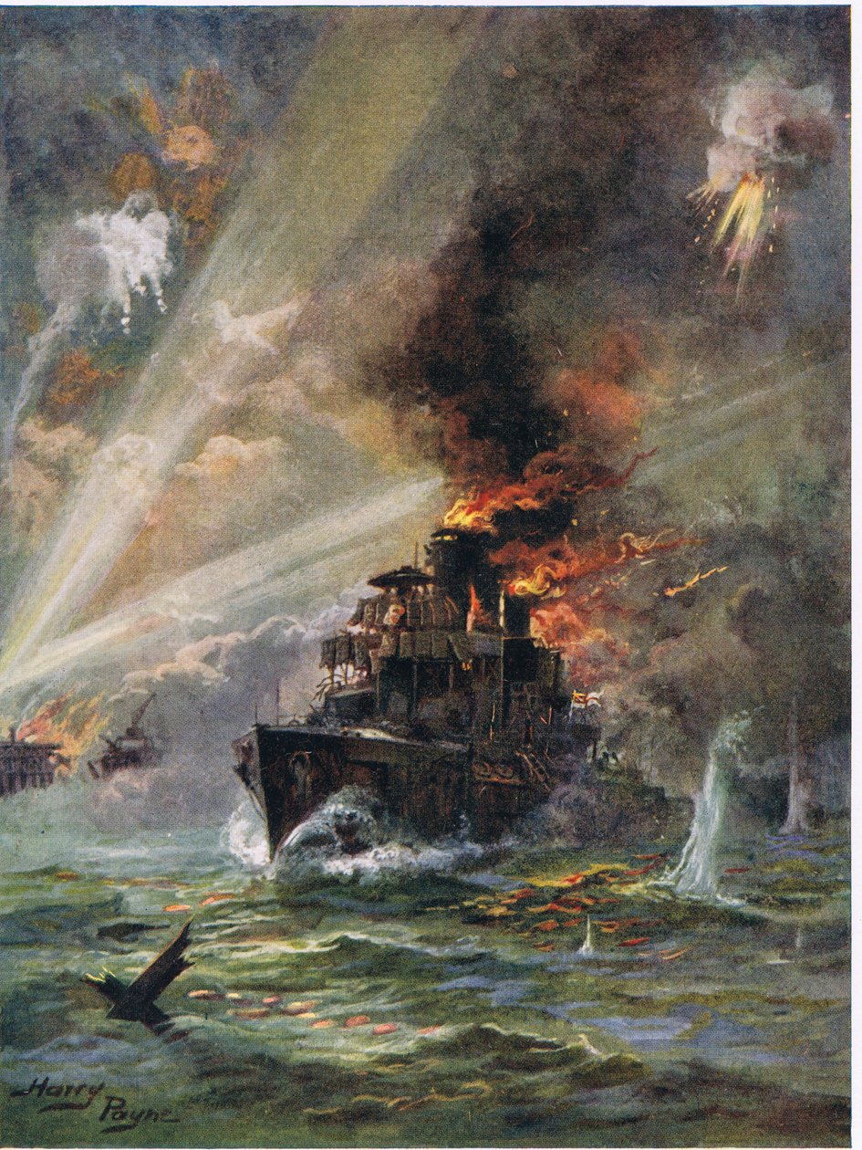 &39;द विन्डिक्टिव&39; मोल आफ्टर द ग्रेट अचीवमेंट, सेंट जॉर्ज डे, 1918 द्वारा हेनरी ए। पायने