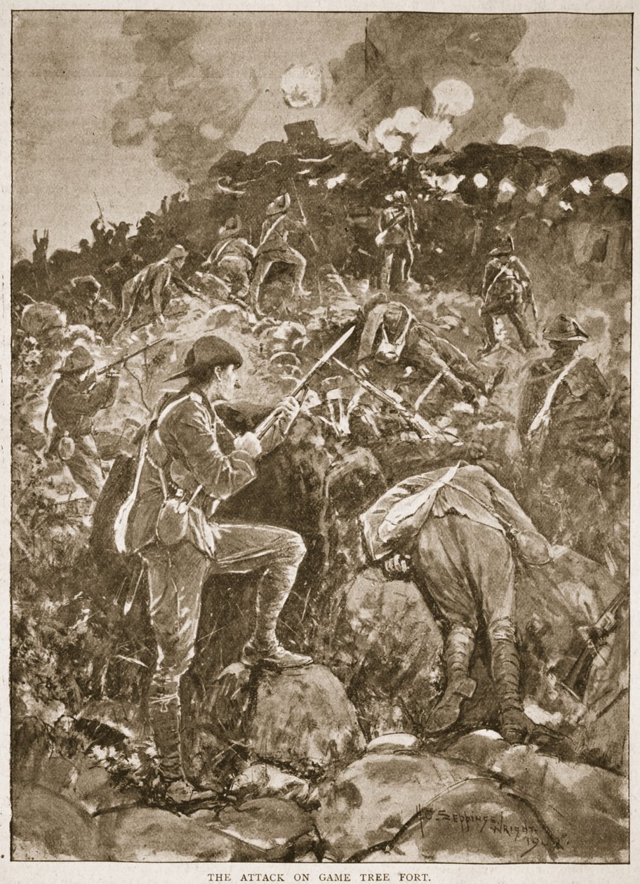 गेम ट्री किले पर हमला, उन्नीसवीं सदी की लड़ाई, वॉल्यूम VI: 1899-1900 का बोअर युद्ध &39;आर्चीबाल्ड फोर्ब्स, जीए हेंटी और मेजर आर्थर ग्रिफ़िथ द्वारा द्वारा हेनरी चार्ल्स सेपिंग्स राइट