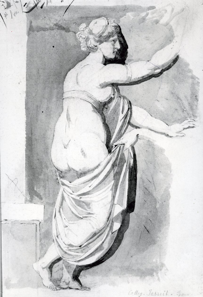 &39;रोमन एल्बम&39;, 1770 (कलम, स्याही कागज पर धोना) से अध्ययन द्वारा जोहान हेनरिक फुसली