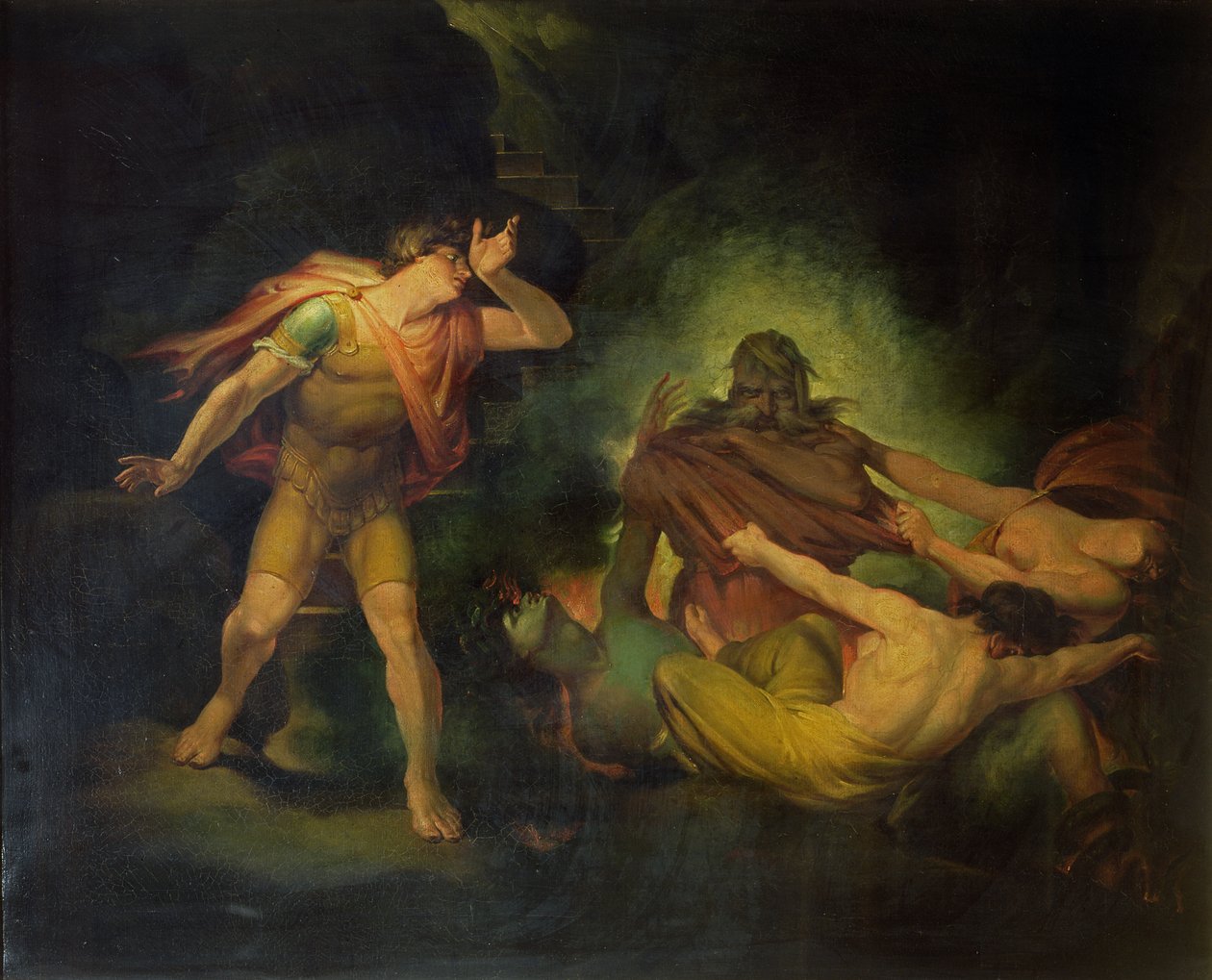द फायर किंग काउंट अल्बर्ट दिखाई देता है, c.1801-10 (कैनवा पर तेल) द्वारा जोहान हेनरिक फुसली