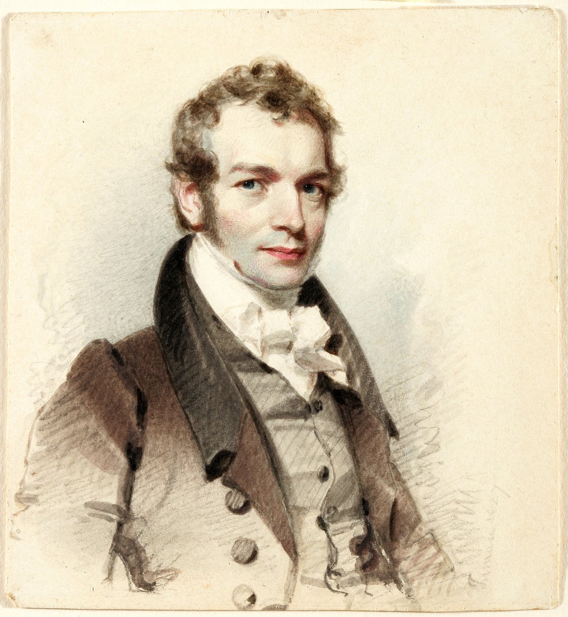 विलियम कुलेन ब्रायंट (1794-1878), 1827 (कागज पर काले और भूरे रंग की स्याही और सफ़ेद गौचे के स्पर्श के साथ वाटरकलर, ग्रेफाइट और चारकोल) द्वारा हेनरी इनमान