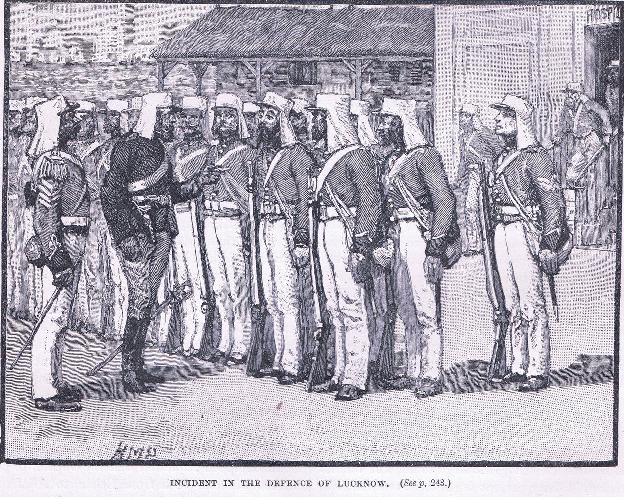 लखनऊ 1857 ई। के बचाव में हुआ हादसा द्वारा हेनरी मैरियट पगेट