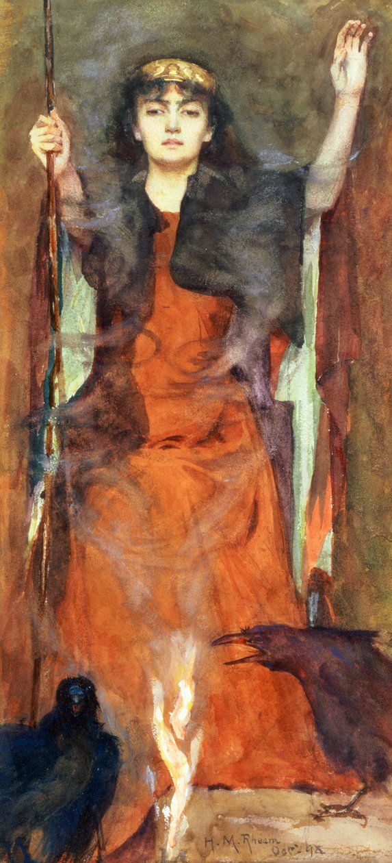 जादूगरनी, 1898 (wc und gouache on paper) द्वारा हेनरी मेनेल रीम