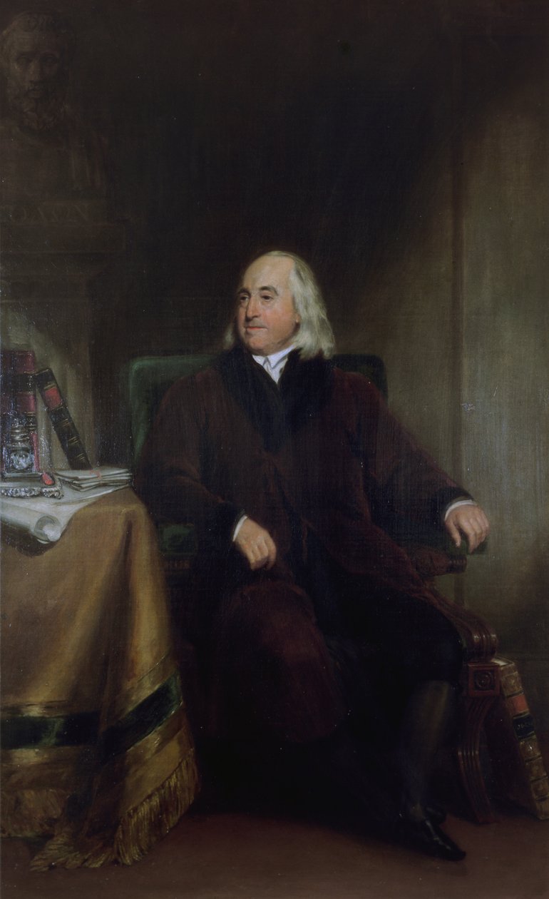 जेरेमी बेंथम, c.1829 द्वारा हेनरी विलियम पिकर्सगिल
