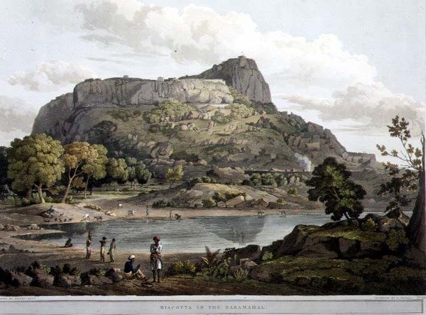 बारामहल में रियाकोटा, प्लेट बारहवीं, डैनियल हैवेल द्वारा उकेरी गई (1785-1826) 1809 (उत्कीर्णन) द्वारा हेनरी (बाद में) नमक