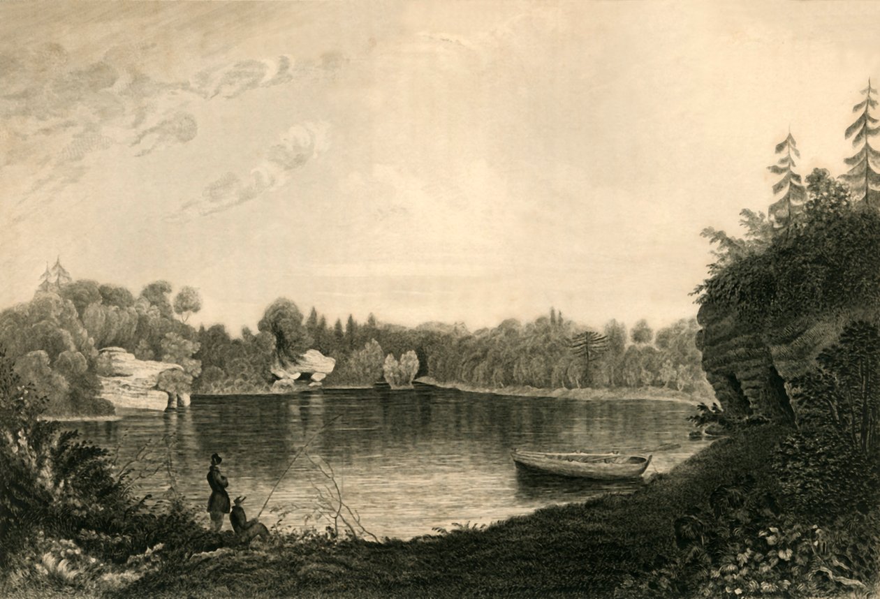 Uckfield झील, 1835। द्वारा हेनरी अलेक्जेंडर ओग