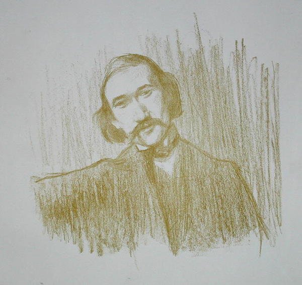 आंद्रे गिडे (1861-1942) 1901 (लिथो) द्वारा हेनरी बैताल