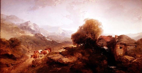 वेल्श लैंडस्केप द्वारा हेनरी ब्राइट