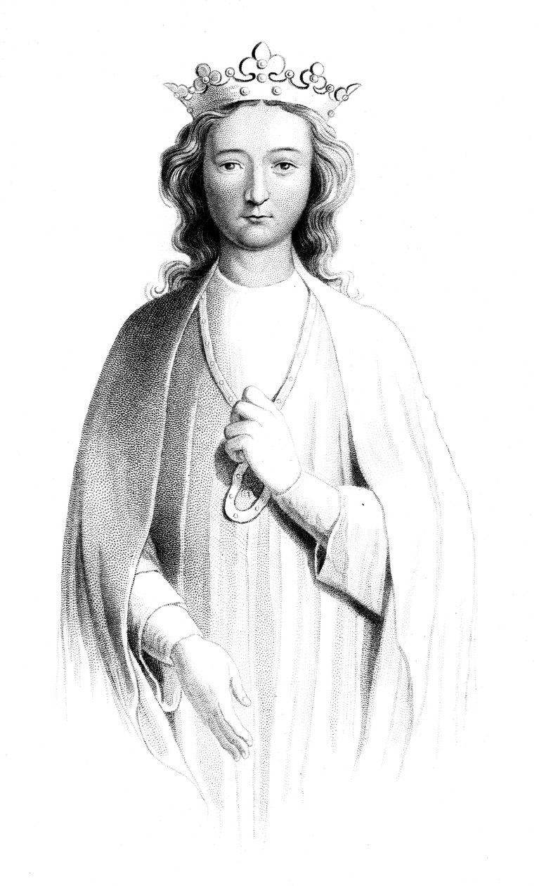 कास्टाइल का एलेनोर 1241-1290, 1851। द्वारा हेनरी कोलबर्न