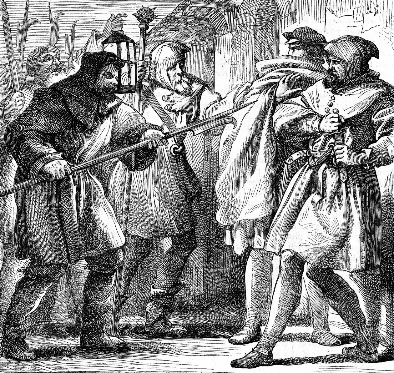 शेक्सपियर मूस एडो से कुछ भी नहीं, 1870 के बारे में दृश्य द्वारा हेनरी कर्टनी सेलस