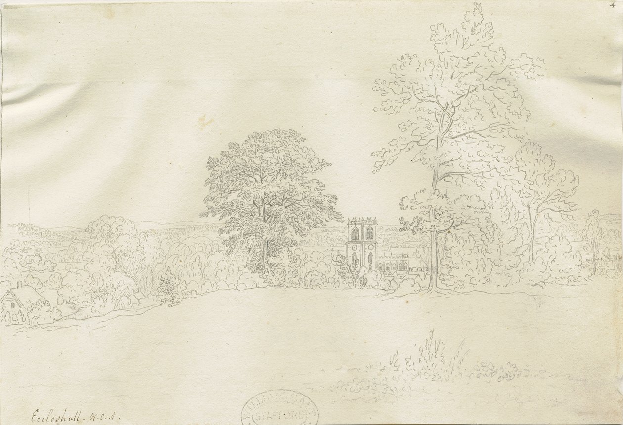 एक्लेशल विलेज: पेन ड्राइंग, एन डी [1788-1855] (ड्राइंग) द्वारा हेनरी कर्जन ऑलपोर्ट