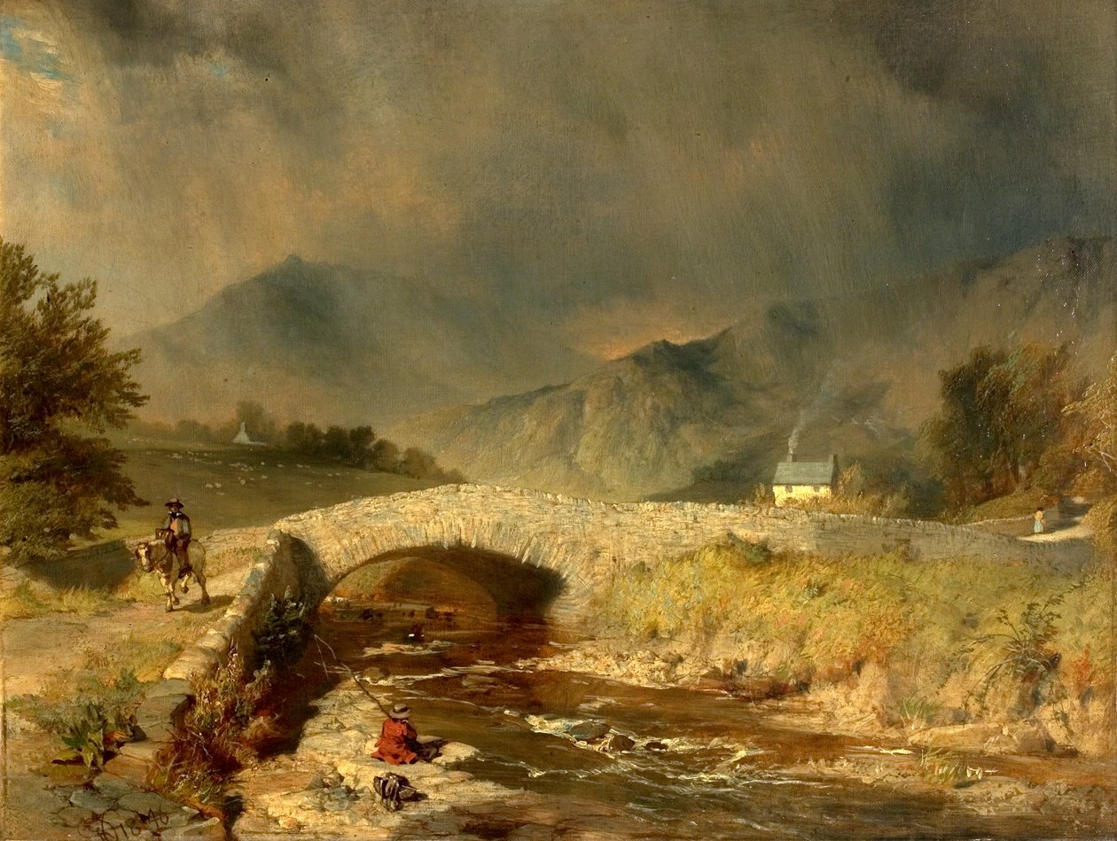 अम्बरसाइड के पास तूफान का मौसम, 1846, Cumbria द्वारा हेनरी डॉसन