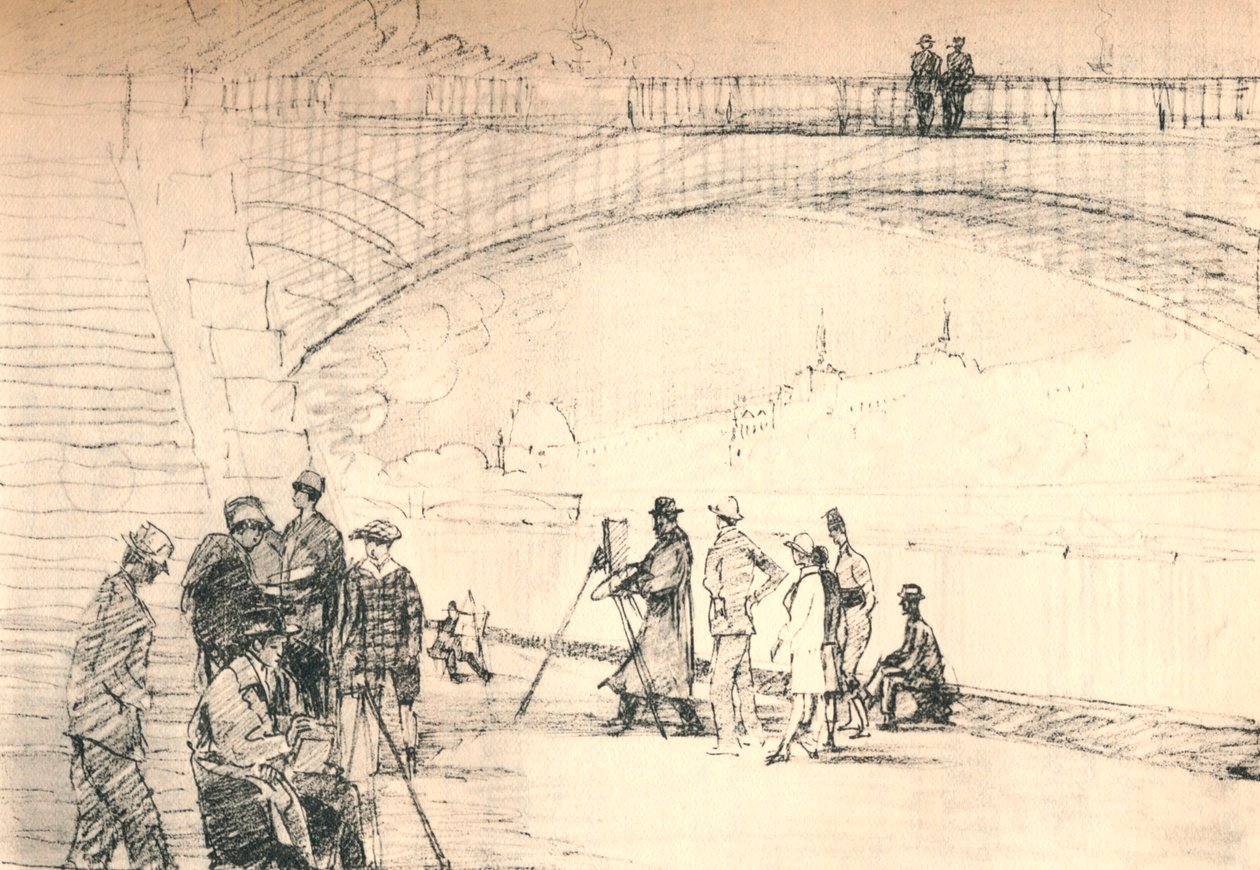 पहली पेरिस सड़क उनकी नदी थी, c1927, 1927 द्वारा हेनरी फ्रैंक्स वारिंग