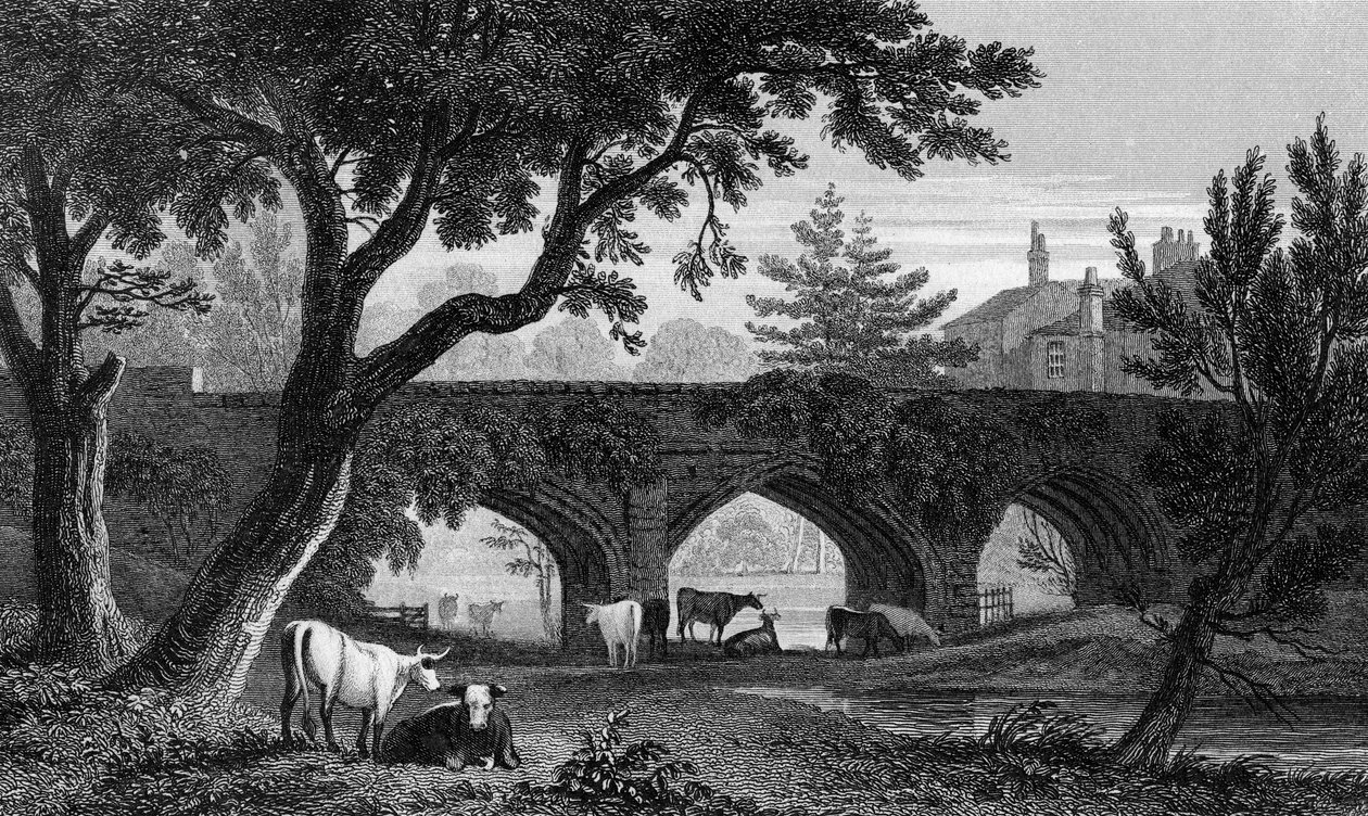 एल्थम ब्रिज, केंट, हेनरी एडलार्ड द्वारा उत्कीर्ण, 1832 द्वारा हेनरी गैस्टिनौ