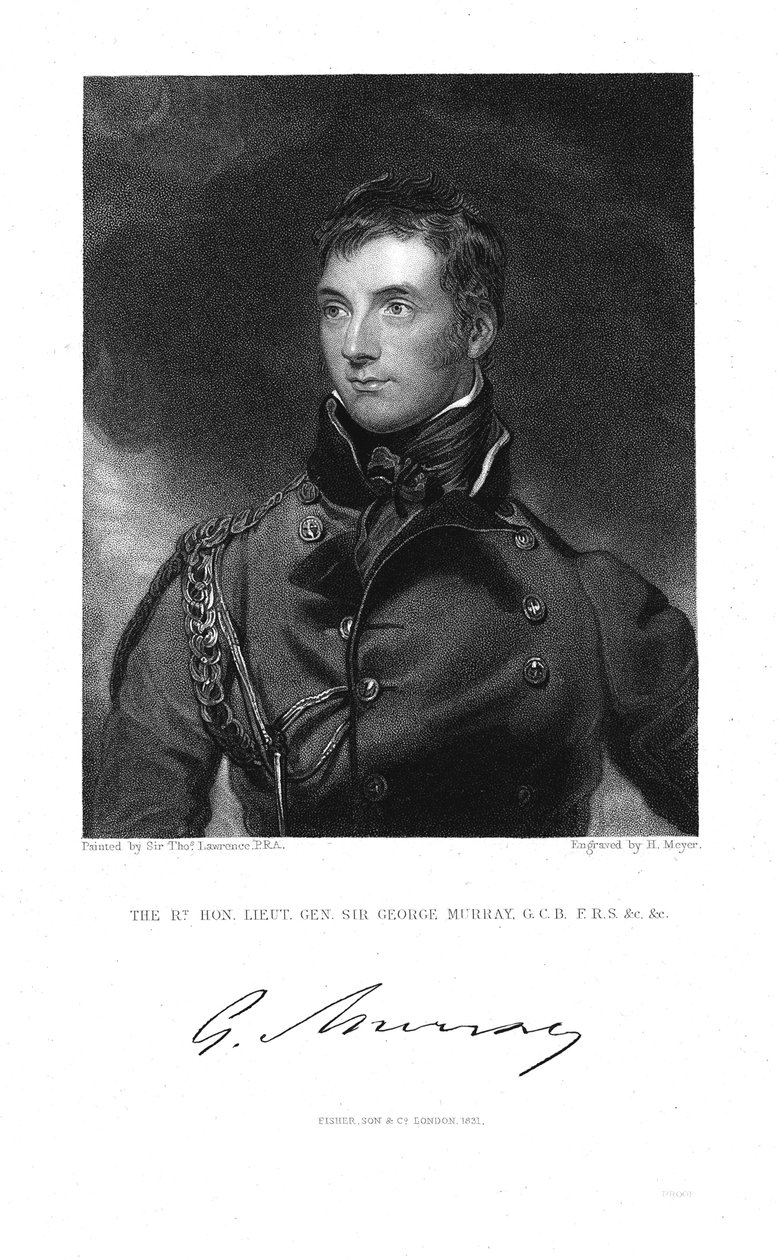 जॉर्ज मुरे 1772-1846, स्कॉटिश जनरल और राजनेता, 1831 द्वारा हेनरी मेयर