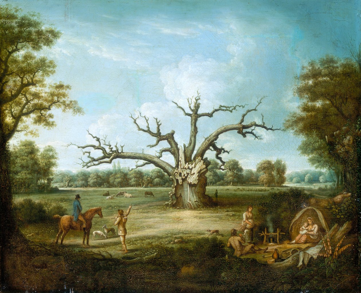फैरलॉप ओक, हैनॉल्ट वन, 1816। द्वारा हेनरी मिलबोर्न