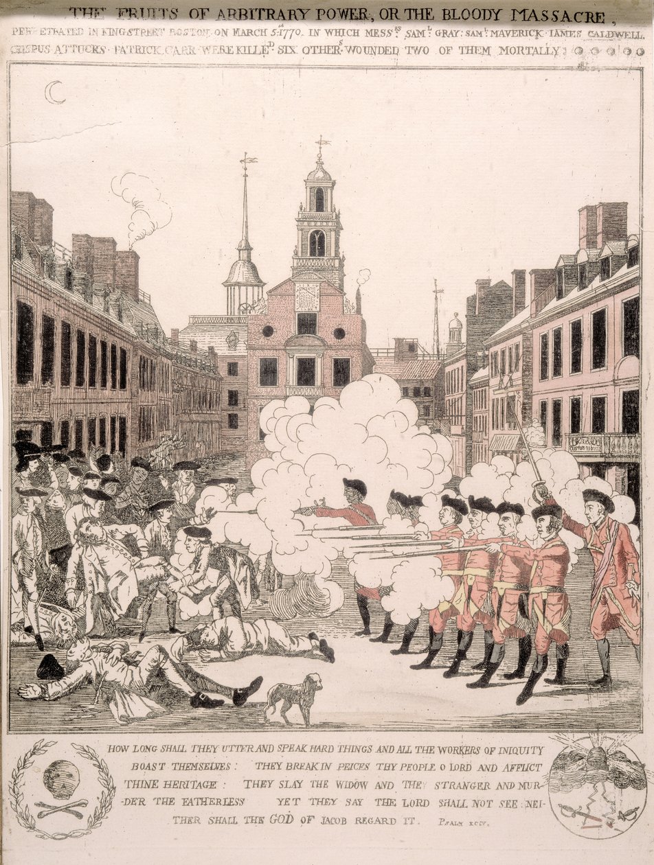 बोस्टन नरसंहार, 5 मार्च 1770 द्वारा हेनरी पेलहम