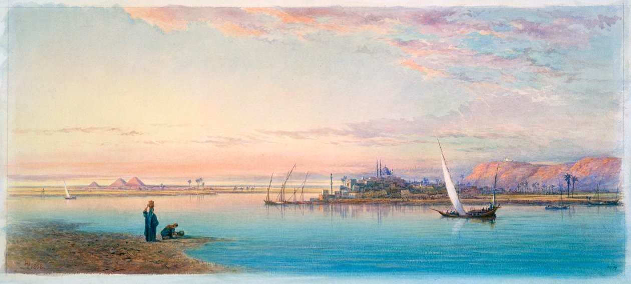 1868 में बुलाक, मिस्र द्वारा नील द्वारा हेनरी पिलो