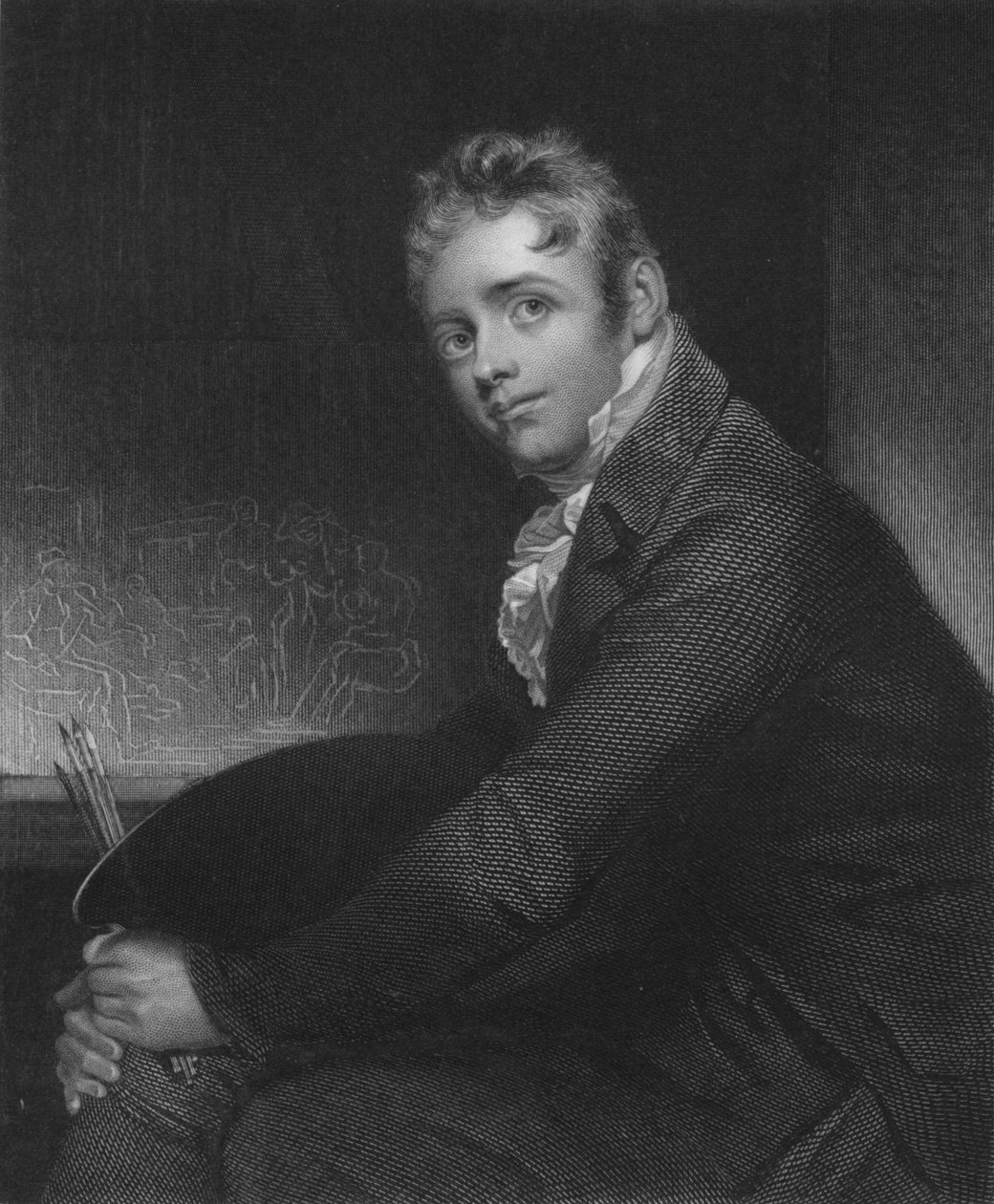 डेविड विल्की, एसक। आरए, 1834। द्वारा हेनरी रॉबिन्सन