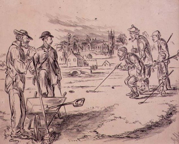 मापने, 'ग्राफिक' पत्रिका, पब से चित्रण। c.1870 (लिथो) द्वारा हेनरी सैंडरिकॉक