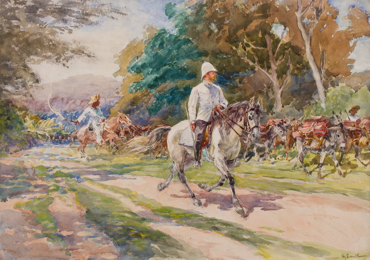 एक औपनिवेशिक अधिकारी, संभवतः हैती, c.1900 द्वारा हेनरी संधम