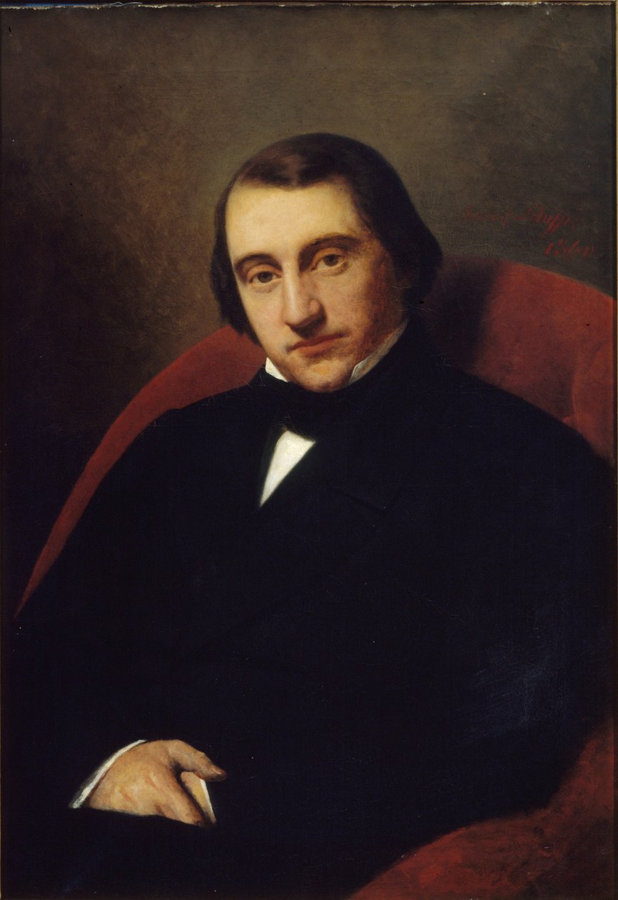 अर्नेस्ट रेनन का पोर्ट्रेट 1823-1892, 1860। द्वारा हेनरी शेफ़र