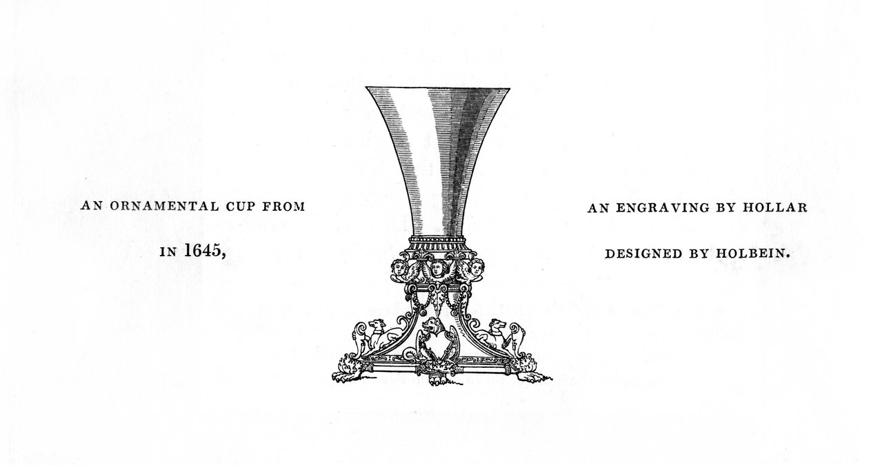 सजावटी कप, 1645, 1843। द्वारा हेनरी शॉ