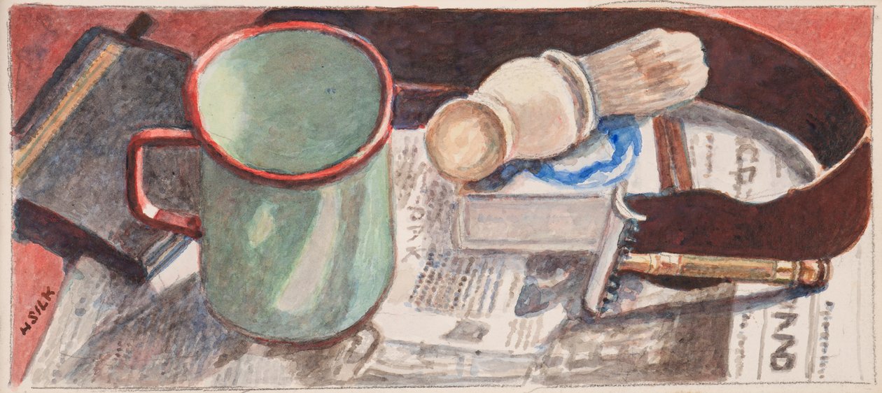शेविंग उपकरण, c.1930 द्वारा हेनरी सिल्क