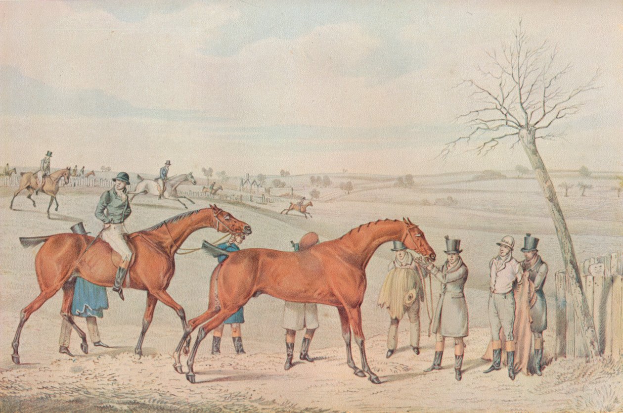 ए स्टीपलचेज: द विनर, 1827 द्वारा हेनरी थॉमस अल्केन