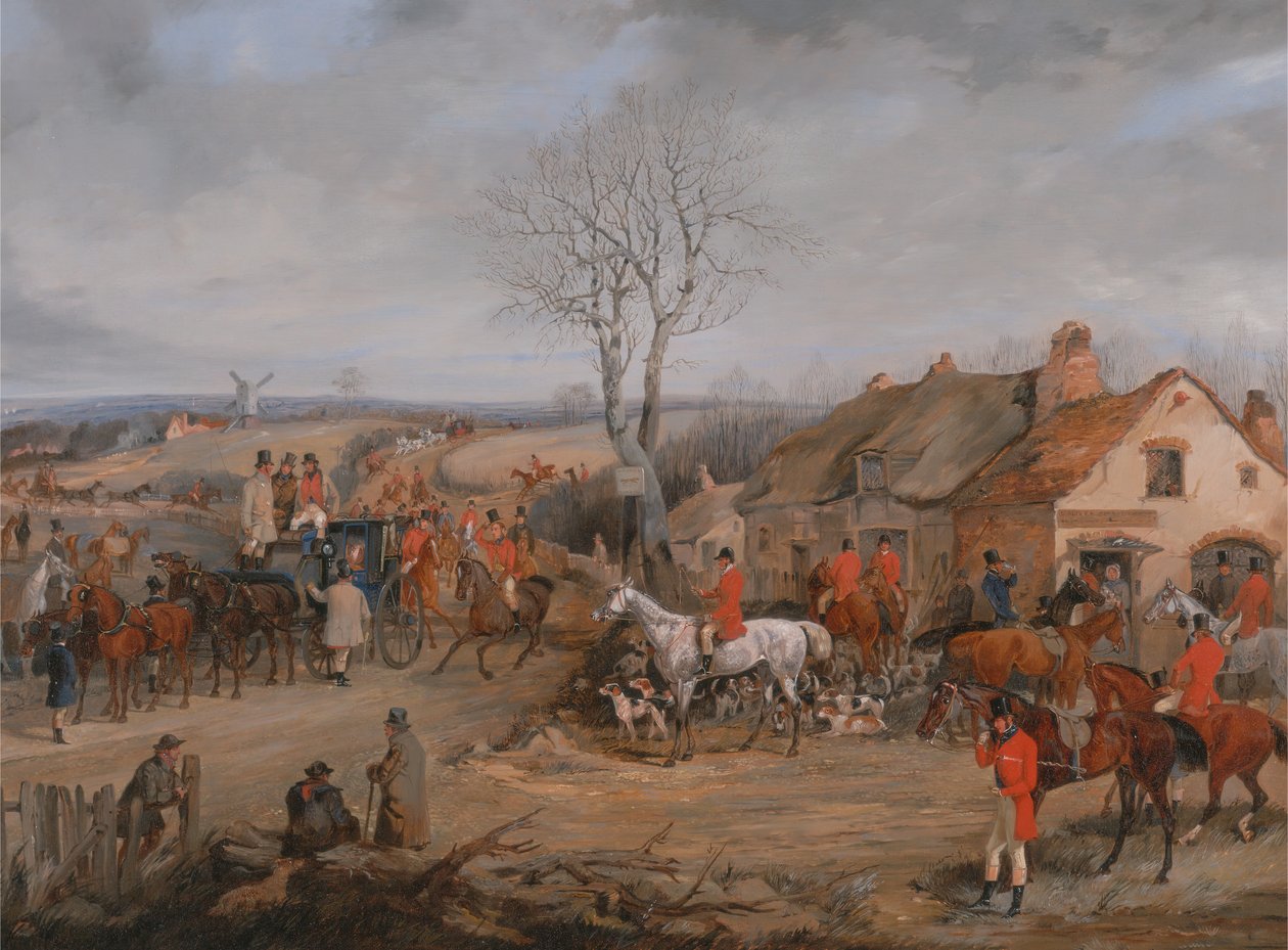 हंटिंग सीन: द मीट, सीए। 1840. द्वारा हेनरी थॉमस अल्केन