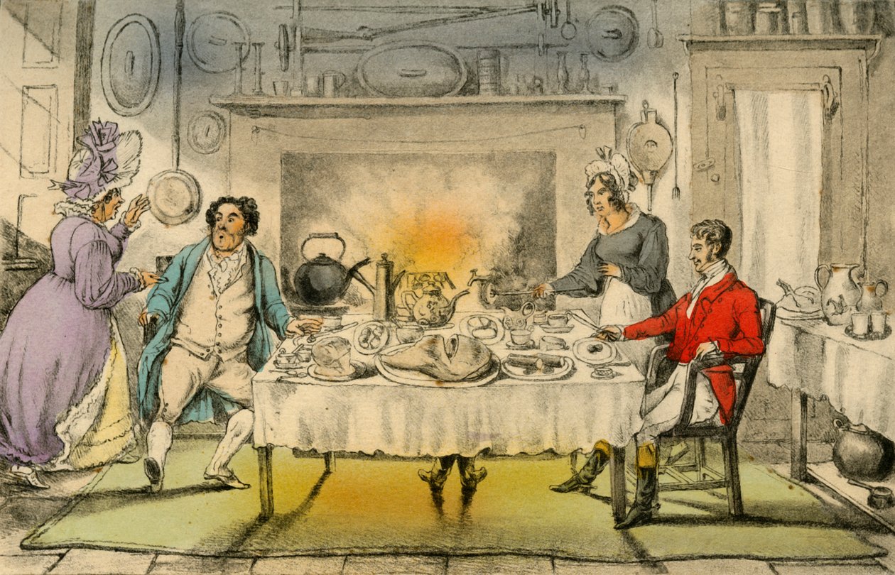 मिस्टर जोरॉकस हंट ब्रेकफास्ट: एक भयानक आश्चर्य, 1838 द्वारा हेनरी थॉमस अल्केन