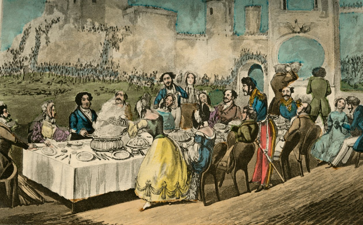 टेबल dHôte- पानी, मैं घोषणा करता हूं, - इसमें कीड़े के साथ, 1838 द्वारा हेनरी थॉमस अल्केन